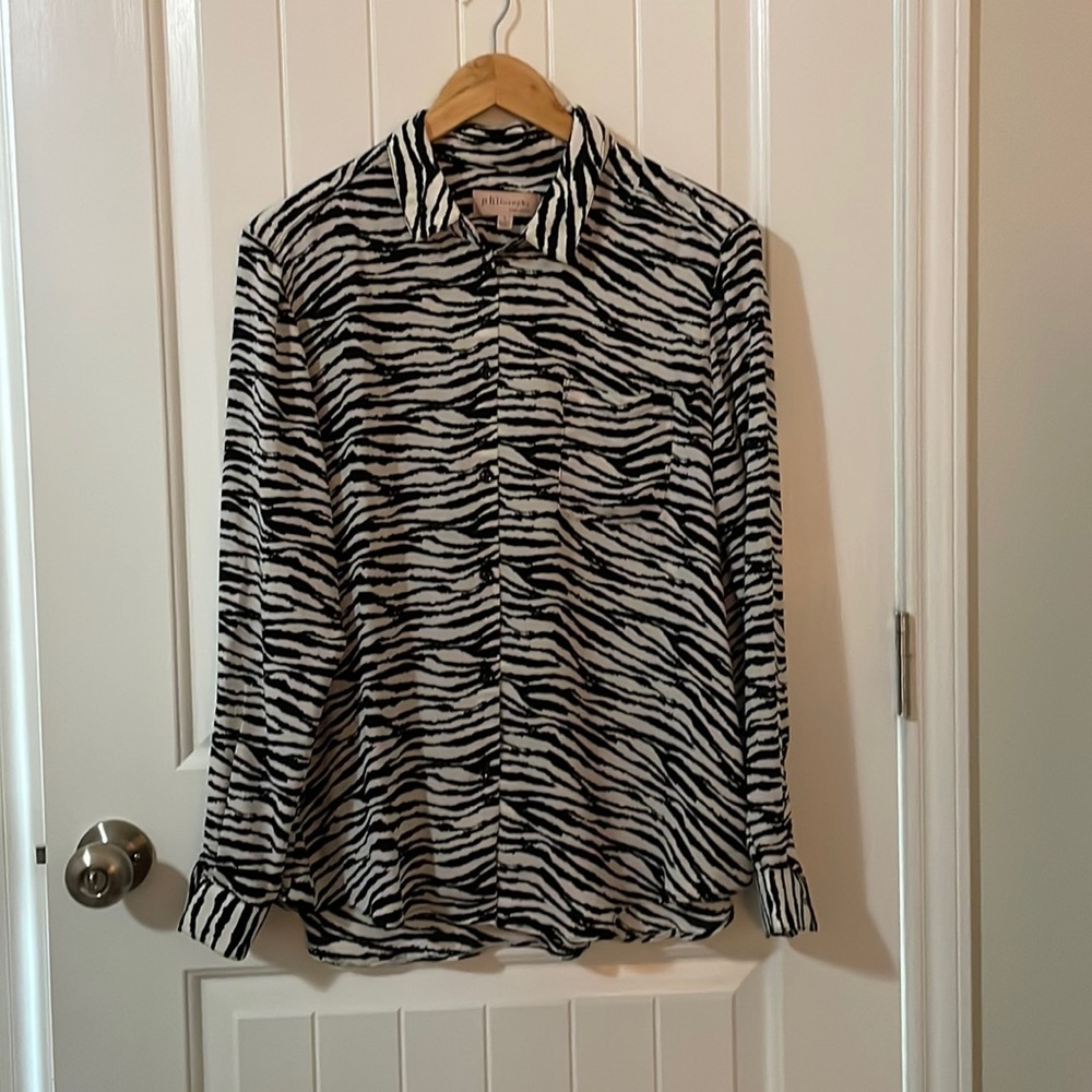 Philosophy Animal Print Top